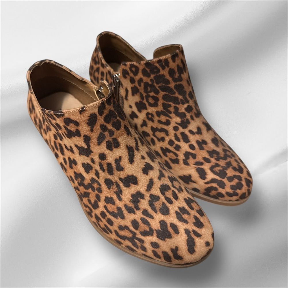 Leopard Print Ankle Boots